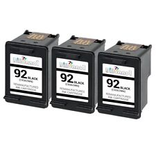 3PK For HP 92 For HP92 For HP C9362WN Black Ink Cartridge picture
