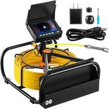 Sewer Camera 20M 65 6Ft 4.3 In TFT LCD Monitor Screen Pipeline Inspection Camera picture
