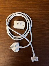 Replacement Apple Mac AC extension wall cord w/United Kingdom plug & US adapter picture