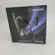 NUBWO HW02 Black Digital Stereo Sound High Quality USB Telephone Headset picture