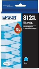 Epson Genuine 812XL Cyan High-Yield Ink Cartridge 04/2026 - Sealed Tattered Box picture