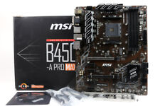 MSI B450-A Pro Max AM4 AMD Ryzen Motherboard Comp w/All Accs | Fast Ship, US ... picture