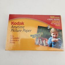 Kodak Anytime Picture Paper for Inkjet Prints 100 Sheets 4x6” Brand New VTG 2000 picture