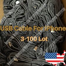  6Ft Heavy Duty USB Charging Cable For iPhone 14 13 12 11 X 8 7 Charger Cord Lot picture