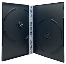 PREMIUM SLIM Black Double DVD Cases 7MM (100% New Material) Lot picture