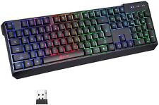 KLIM Chroma Rechargeable Wireless RGB Gaming Keyboard for PC, PS4, Xbox One, Mac picture