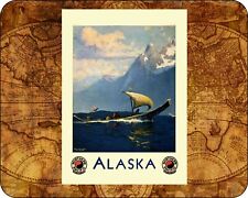 Alaska Travel Poster Mousepad Computer Mouse Pad  7 x 9 1931 picture