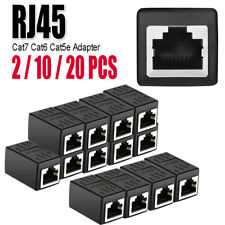 2-20x RJ45 Inline Coupler Cat7 6 5 5e Ethernet LAN Network Cable Joiner Adapter picture