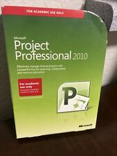 Microsoft Project 2010 Professional For 2 PCs Full Academic Version =RETAIL BOX= picture