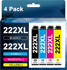 4PK Compatible T222XL 222 XL Black Ink Cartridge for Epson 222 WF-2960 XP-5200 picture