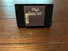 Vintage Rare Intel i486 DX2 A80486DX2-50 SX626 Processor Collection/Gold picture