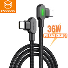 Mcdodo 90 Degree USB C Type C Cable 36W PD Fast Charger For iPhone 12 11 Pro XR picture