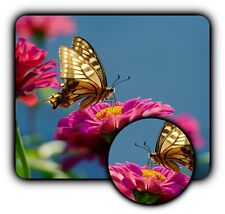 Butterfly Flower - Mouse Pad + Coaster - 1/4