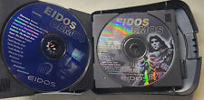 Old Software: 12 disc cd case and 4 Eidos Demo cd's, Corel Print House, and more picture
