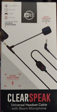 (NEW)  MEE audio ClearSpeak BLACK Universal Headset Cable with Boom Microphone picture