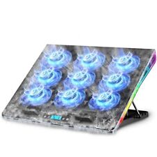 Gaming RGB Laptop Cooler Pad with 9 Fans for 15.6 17 17.3 18 Inch Heavy 9Fan picture