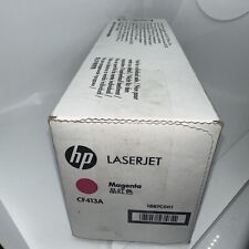 HP 410A (CF413A) Magenta LaserJet Toner Cartridge Open Box Cart Sealed Inside picture