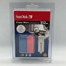 SDCZ4-512-A10 - SanDisk 512MB Cruzer Micro Flash Drive - 512 MB - USB - NEW RARE picture