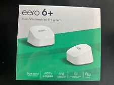 eero 6+ plus 2 pack 2402 Mbps 2 Port 574 Mbps Wireless Router - R010211 Amazon picture