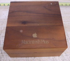 Apple Macintosh Plus 1980's Vintage Wooden 6 Compartment Floppy Disk Organizer picture