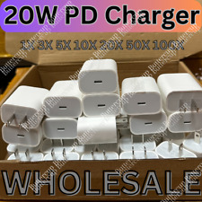 Bulk Lot 20W PD USB C Fast Wall Charger Power Adapter For iPhone Samsung iPad  picture