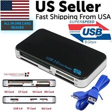 USB 3.0 Memory Card Reader Adapter 5GBPS Fit For CF/TF/SD/Micro SD/XD/M2/MS Card picture