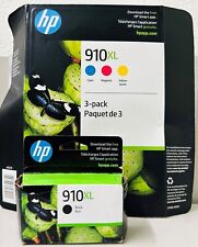 New Genuine HP 910XL Black Color 4PK Ink Cartridges OfficeJet 8022, 8020 picture