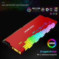 COOLMOON RA-2 RAM Memory Bank Heat Sink ARGB Colorful Flashing Heat Spreader picture