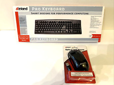Wireless Pro Keyboard USB 107 Keys Windows & Optical USB Mouse Set - NEW SEALED picture