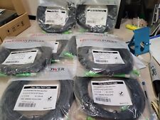 Lot of 9 Precision Power Fiber Optic Patch Cable 9/125 75 feet armored picture