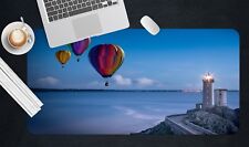 3D Hot Air Balloon Beach Lighthouse 9 Non-slip Office Desk Mouse Keyboard Game picture