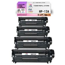 4Pk TRS 12A Q2612A Black Compatible for HP LaserJet 1010 1012 Toner Cartridge picture
