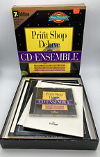 1994 VTG The Printshop Deluxe - Broderbund - Cd Ensemble Create Greeting Cards picture