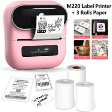 Phomemo M220 Label Printer Label Makers Portable Thermal Printer & 3 Rolls Paper picture