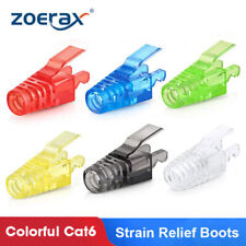 ZoeRax 100PCS Colorful RJ45 CAT6 Strain Relief Boots Connector for Standard CAT6 picture