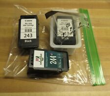 LOT 3  EMPTY CANON 243 244 Black & color ink cartridge for computer 's printer picture