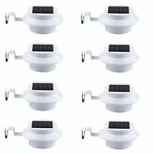 White Sun Power Solar Gutter LED Lights 8 Pack Deal for Outdoor Usage picture