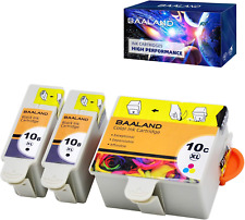 BAALAND Compatible Kodak 10XL 10B 10C Combo Ink Cartridges 3 Pack 2 Black, 1 Use picture
