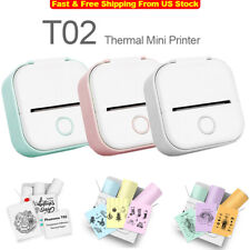 T02 Mini Portable Wireless Bluetooth Photo Printer Receipt Printers for DIY List picture