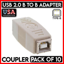 10PCS USB Printer Coupler USB 2.0 Type B to B Female to Female Adapter Connector picture