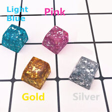 Handmade Resin & Silver Foil Keycap R4 Keycaps For Cherry MX Mechanical Keyboard picture