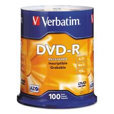 Verbatim 95102 4.7 GB 16X DVD-R Discs Spindle - Silver (100/Pack) New picture