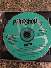 Vintage 2001 Broderbund Print Shop Teal V 12 - Win 95 98 2000 ME XP NT Art CD 1 picture