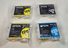 LOT of 4Pcs Epson 125 ink picture
