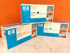 NEW Sealed Set of 3 HP CYK Toner Set C9730A C9731A C9732A Torn Old Style Box  picture