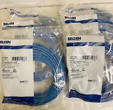 Lot of 6 Belden Ethernet Cable CAT6+, RJ45 Plug RJ45  35FT Blue C601106035 picture