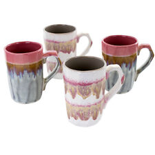 Gibson Home Everest Glaze 4 Piece 12 Ounce Stoneware Mug Set in Assorted Colors picture