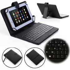 Universal Leather Case Cover W/ Wireless Keyboard For Android Tablet 7