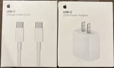 Genuine Apple USB-C Charge Cable (2m) & Apple 20W USB-C Power Adapter Bundle picture