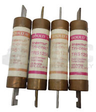 LOT OF 4 GOULD SHAWMUT TRS125R DUAL ELEMENT TIME DELAY CLASS RK5 FUSE 600V picture
